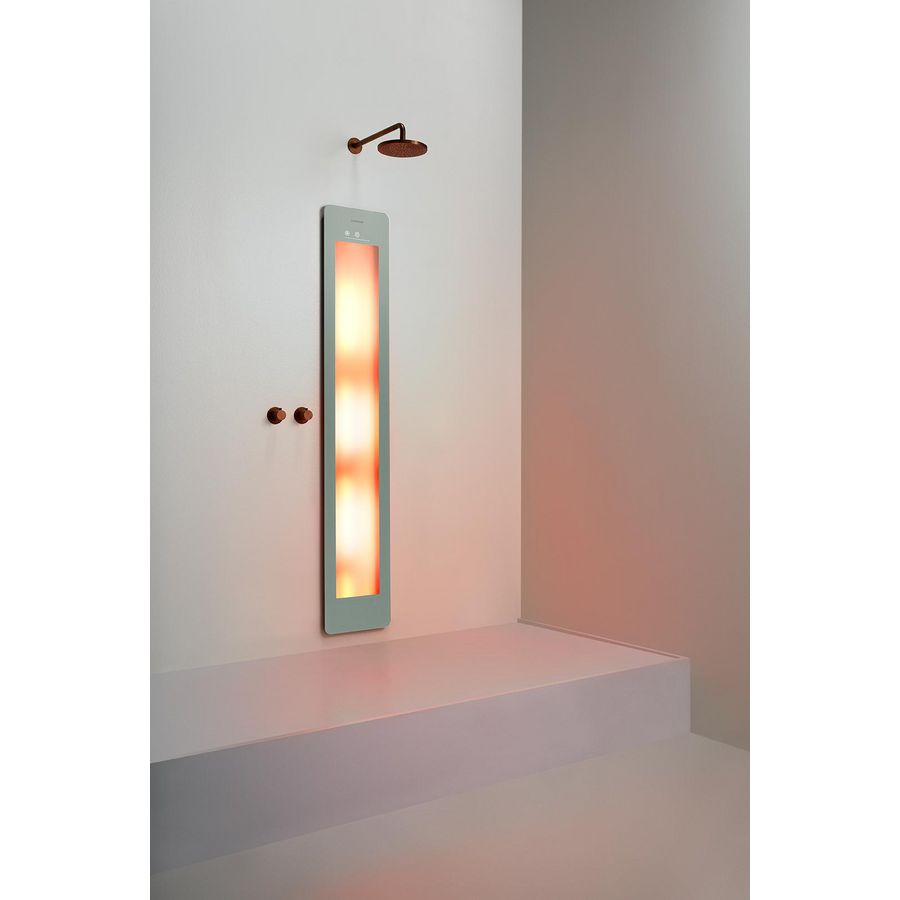 Sunshower ROUND inbouw/opbouw (excl. opbouwbeugel) ONE/L large 185x33cm Sand White infrarood