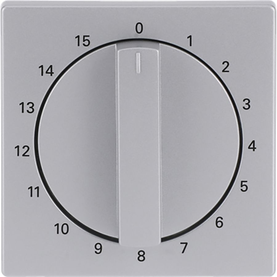 Centraalplaat + greep voor 1070U 15min f-aluzilver (1770-83-103)