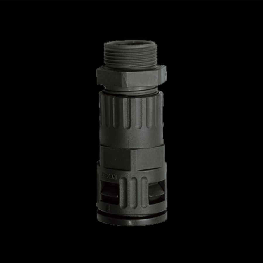 Kunststof connector PG buiten schroefdr. PG13,5 zwart VVE=20