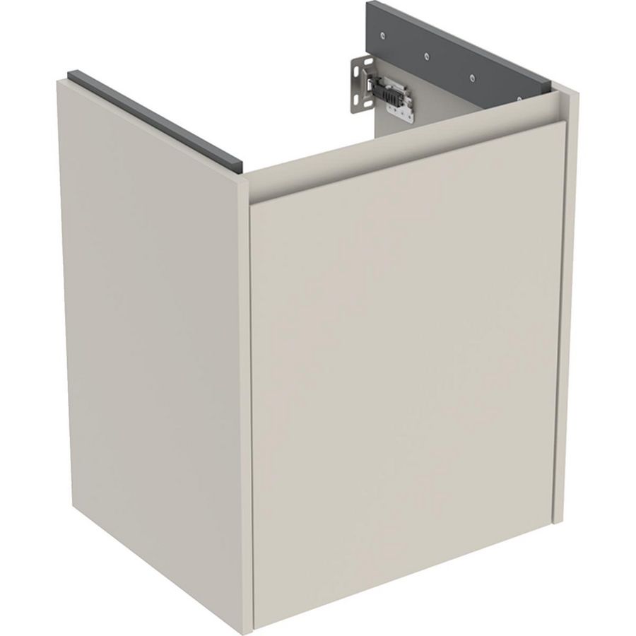Onderkast voor wastafel 1 deur 50.4x60.6x40.4cm Breedte wastafel=55cm zandgrijs / gelakt zijdemat
