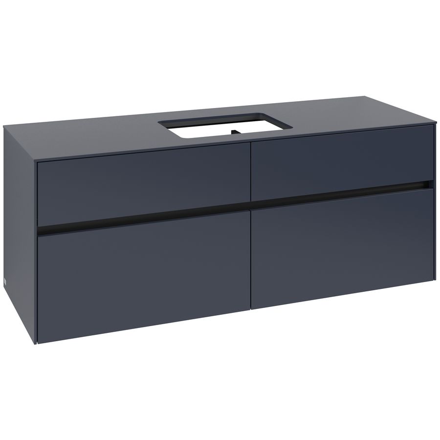 Wastafelonderkast Collaro 1400x548x500mm Marine Blue C11600VQ