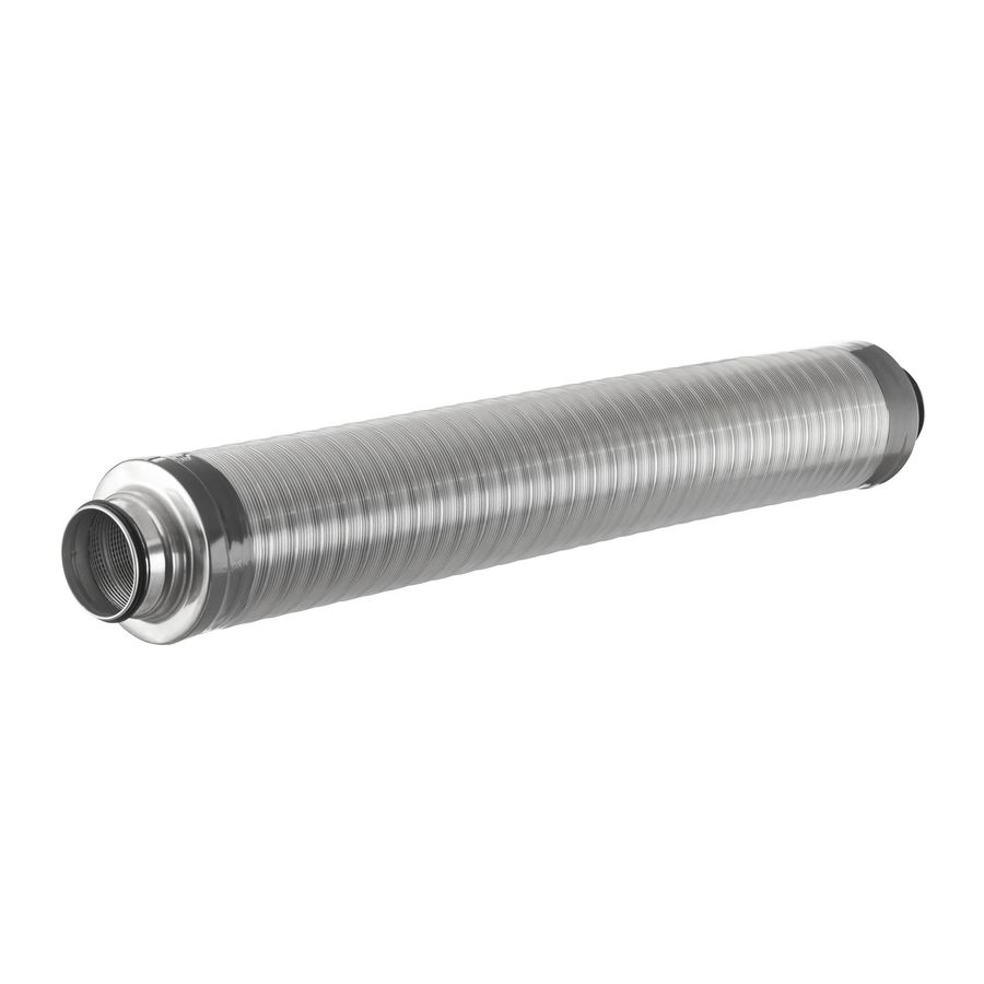 Silencer DucoFlex half star Ø200mm (M/M) L=1mtr.