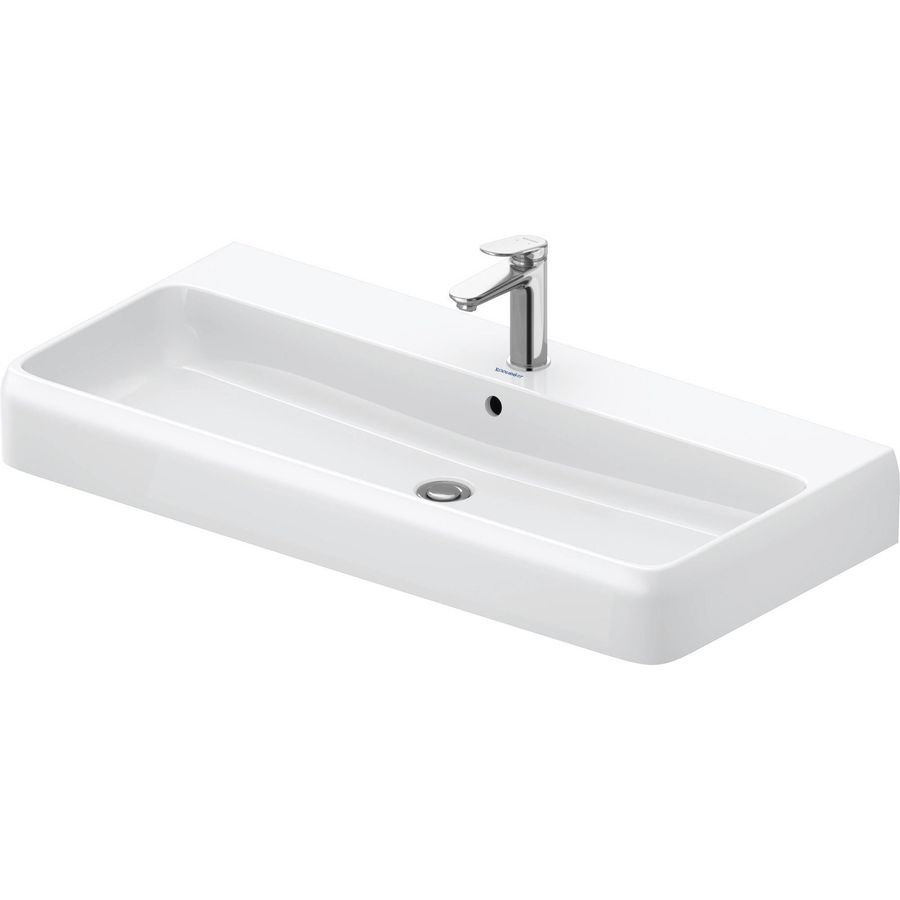 Qatego Wastafel Wit Hoogglans 1000mm 2382102027