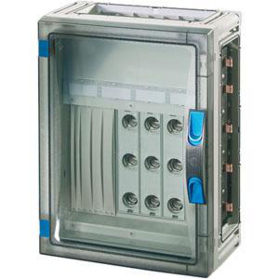 Zekeringsk. 4x63A D02 3p BM2 wand Open Rail 250A 5 polig