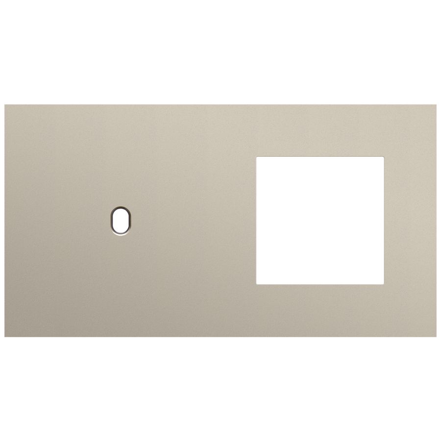 Afdekplaat 2-voud horiz. 71mm centerafst. 166-57805