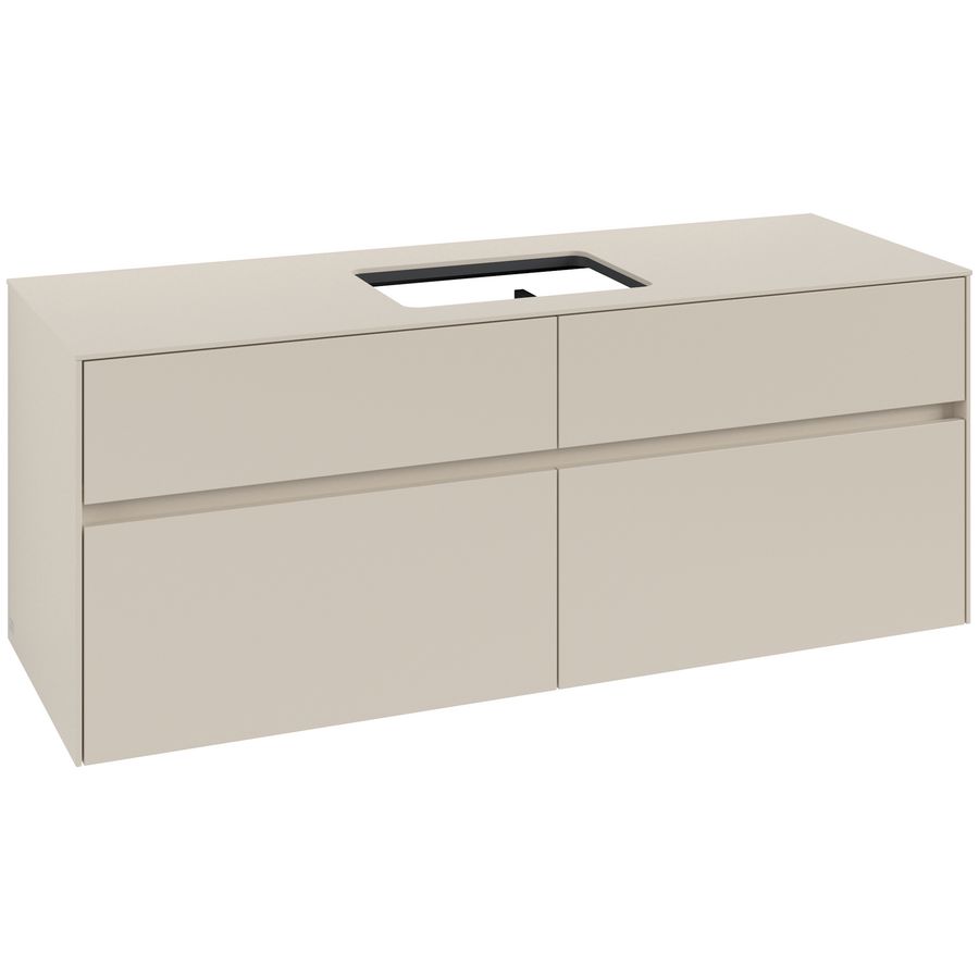 Wastafelonderkast Collaro 1400x548x500mm Cashmere Grey C11600VN