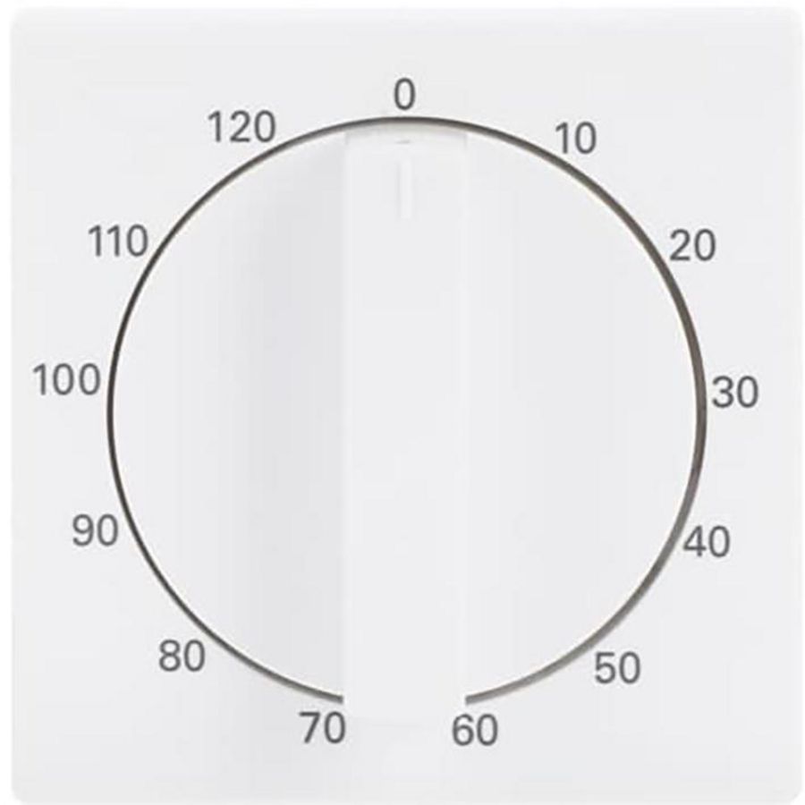 Centraalplaat + greep voor 1071U 120min s-studiowit (1771-84-103)