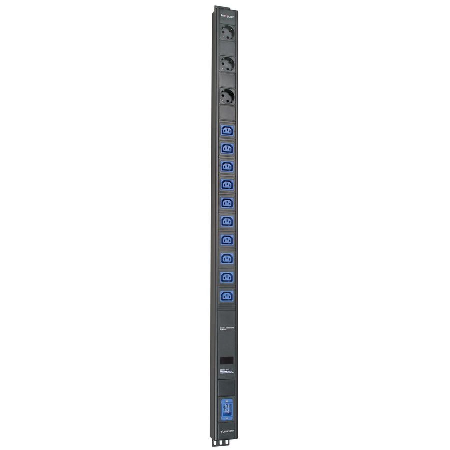 PowRguard 19" Inlet C20 Locked - 10x C13 Locked + 3x Schuko