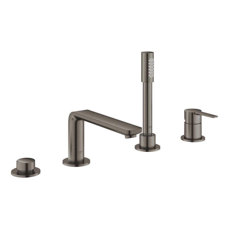 Lineare new 4-gats badrandcombinatie hard graphite geborsteld (mat donker grijs)