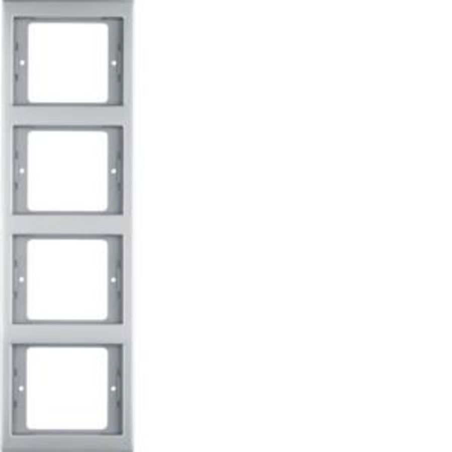 Afdekraam 4-v vert. berker K.5 edelstaal