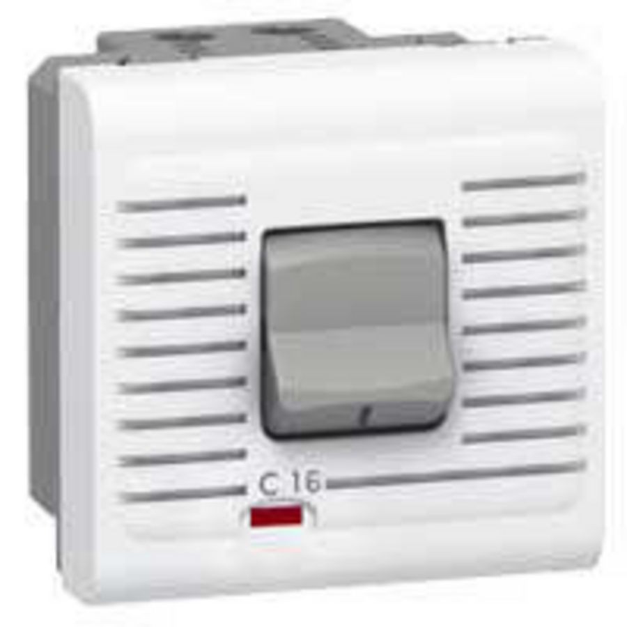 Installatieautomaat 16A 2 modulen Mosaic