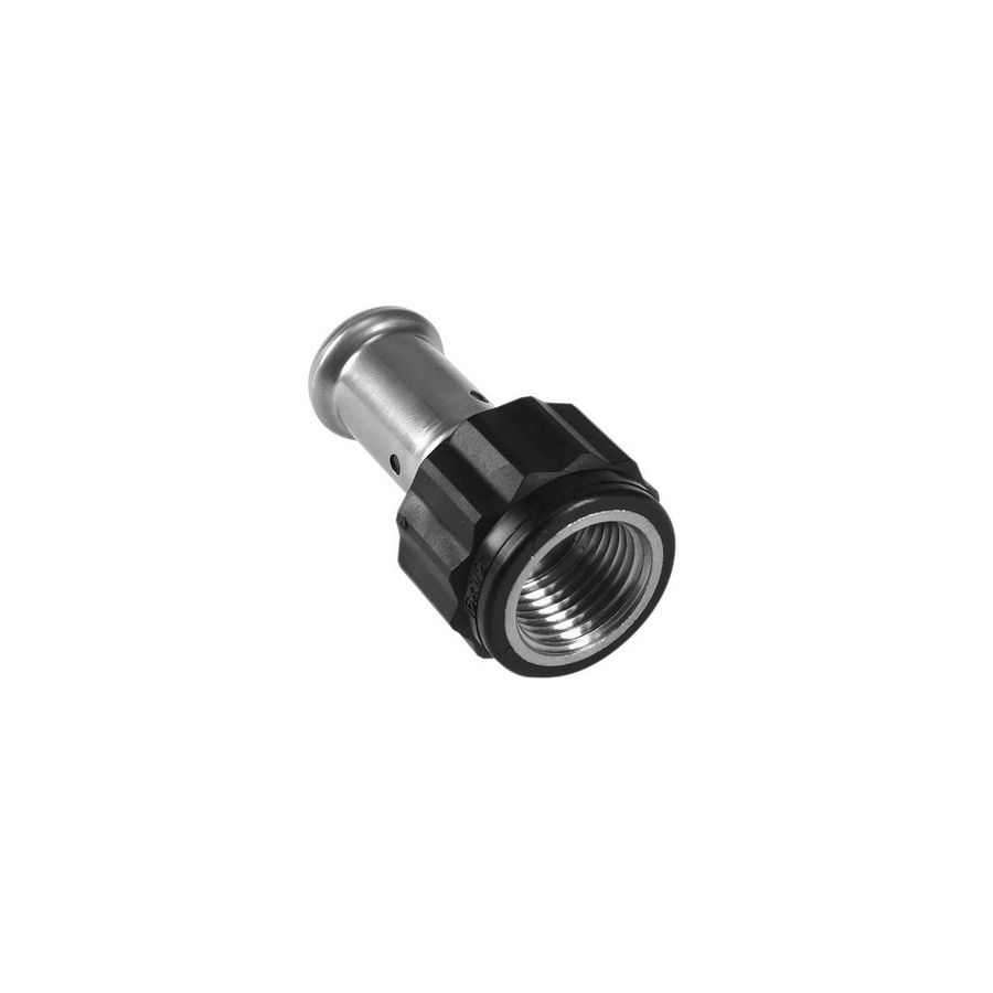 Schroefbus recht persaansluiting 18PK-X (inox) 16x1/2"bn. kunststof/rvs VVE=10