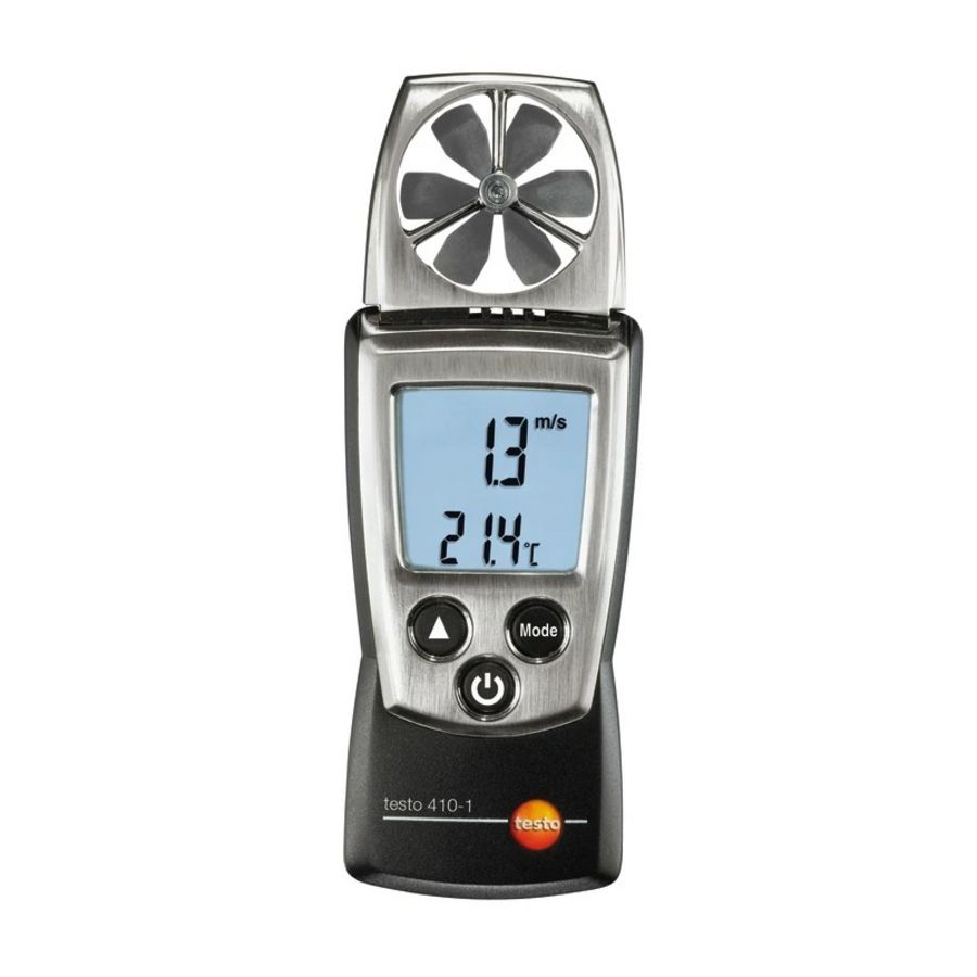 Vleugelrad-anemometer 410-1 tbv meten luchtsnelheid en luchttemperatuur