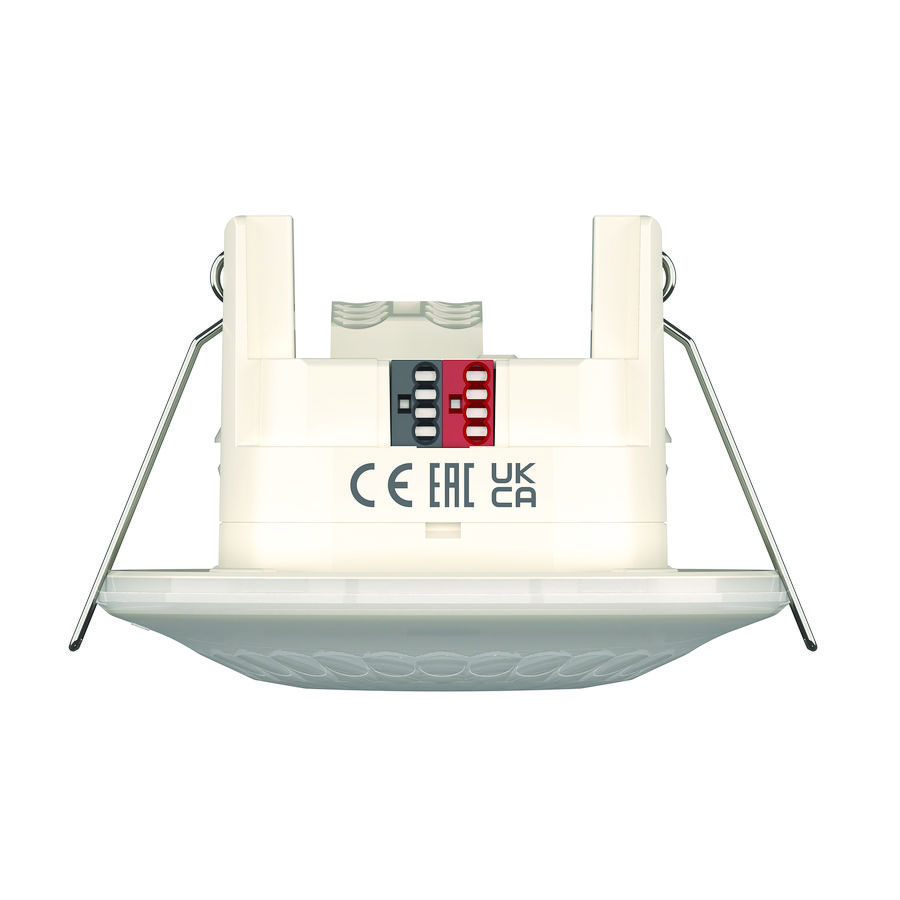 Aanwezigheidsmelder Standard, plafondinbouw DE met springver