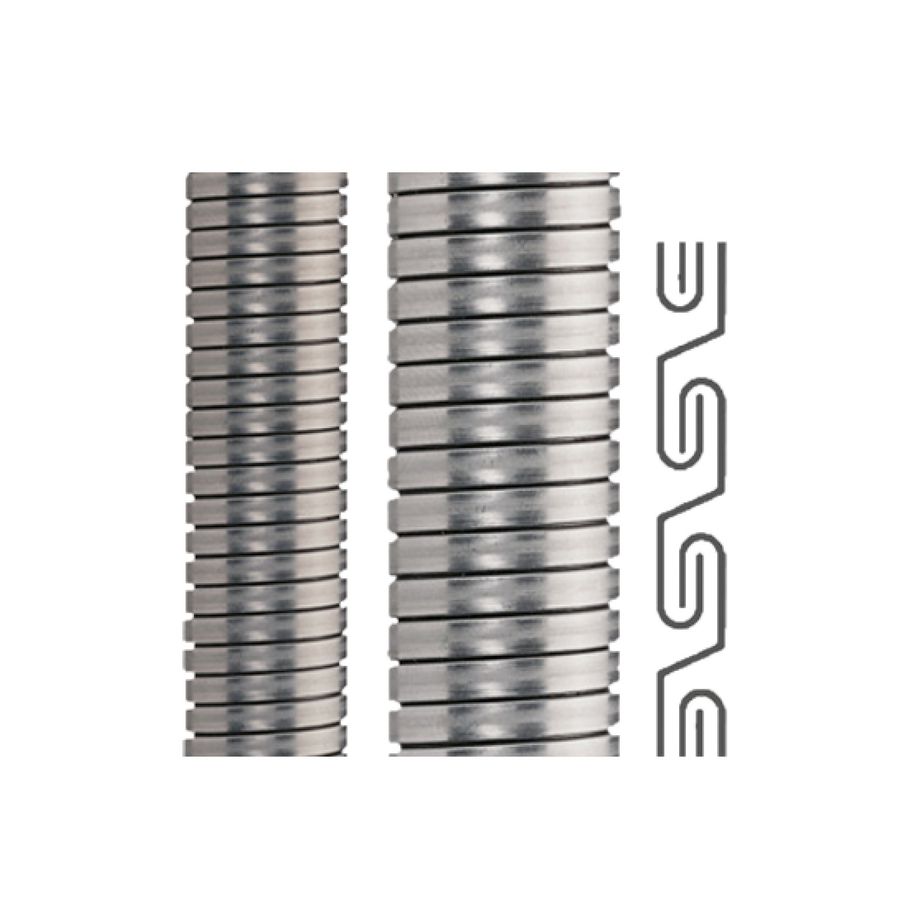 Rol a 25m. Beschermslang metaal AD56 IP40 dubbel gefelst