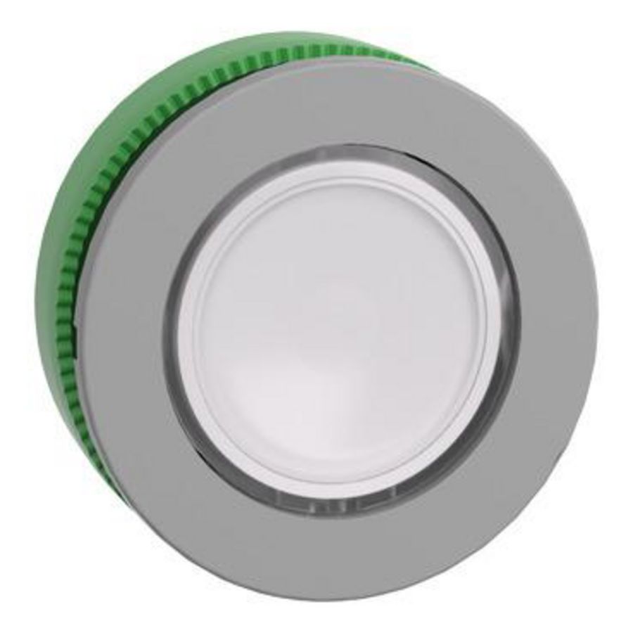 Flush mounted white Flush caps pushbutton head legend insert