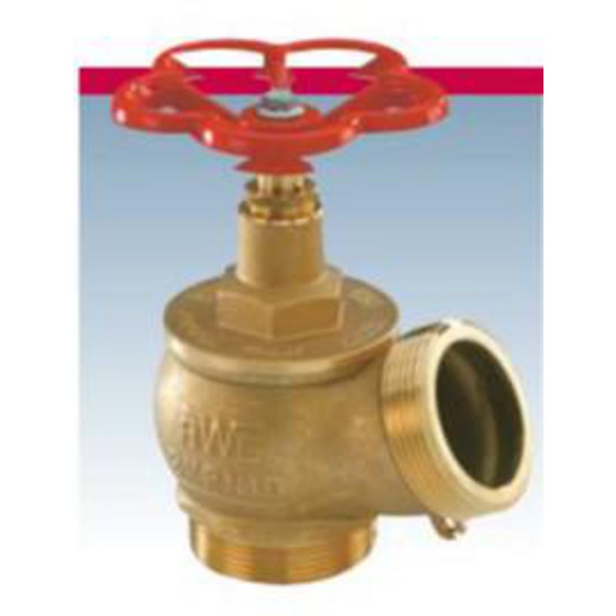 Brandkraan MS 1.1/2" schuin met din flens en 1.1/2" bu. dr (809-155285)