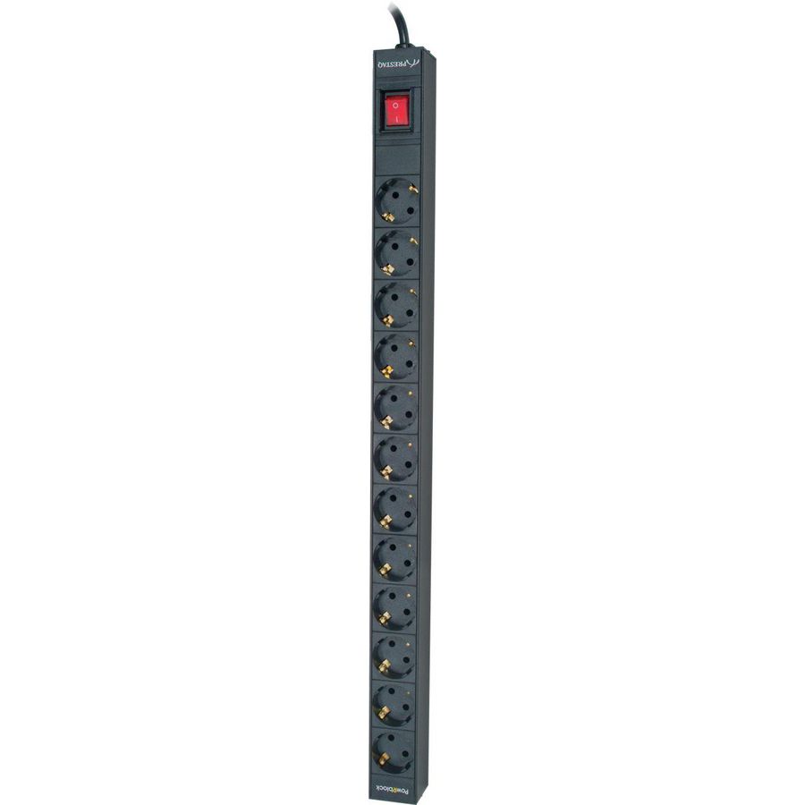 PowRblock VERTICAAL Master lighted switch 12 x Schwitch