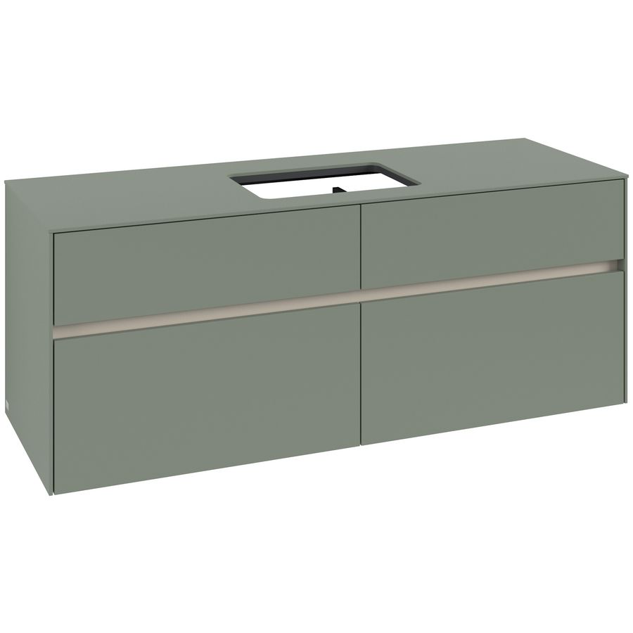Wastafelonderkast Collaro 1400x548x500mm Soft Green C11600AF