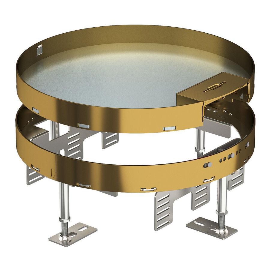 Ronde cassette met snoeruitgang Ø305mm Messing 7409274