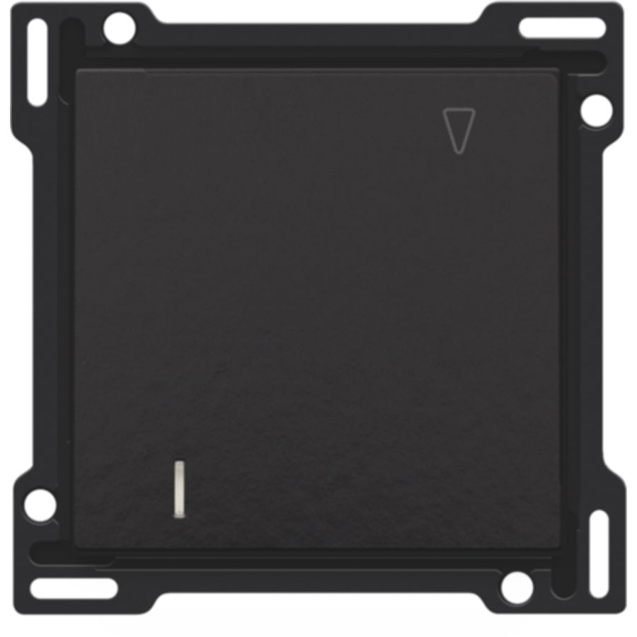 Afwerkingsset hotelkaartschakelaar piano black coated