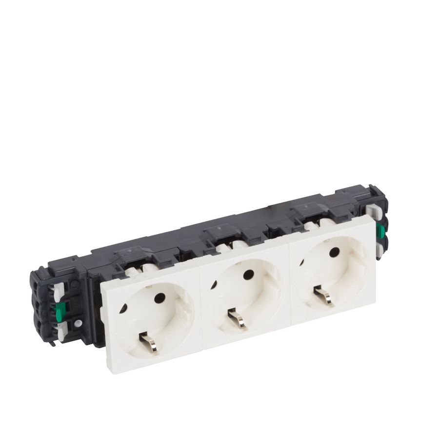 Wandcontactdoos 3voudig kv zijst.in GWO-5 6 modulen Mosaic