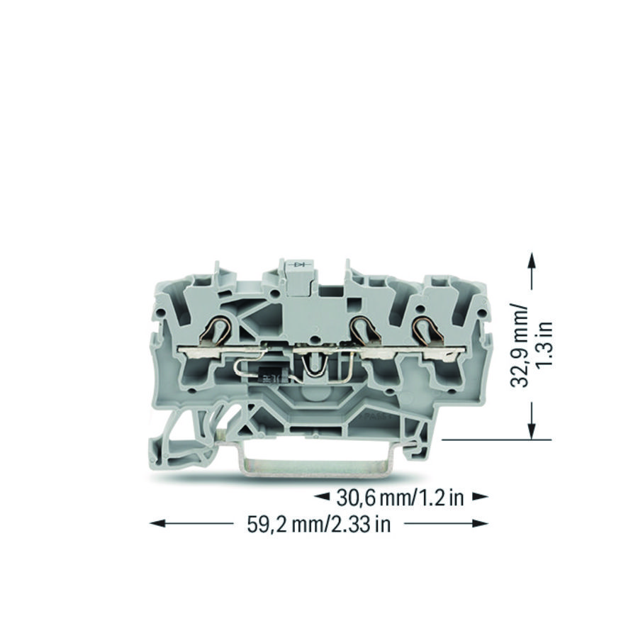 Moduleklem 3-draads diode 1N4007 2002-1311/1000-410 VVE=100