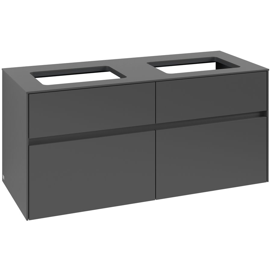 Wastafelonderkast Collaro 1200x548x500mm Graphite C115B0VR