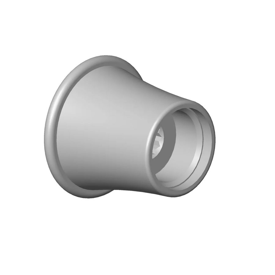 Aansluiting v. regendouche klassiek 37x32mm Platina