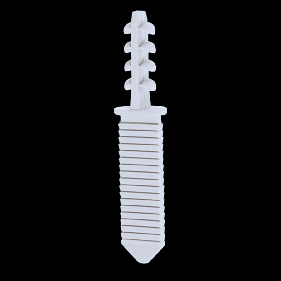 Kunststof rasterankerstrip 30mm met klemplug 25mm VVE=100