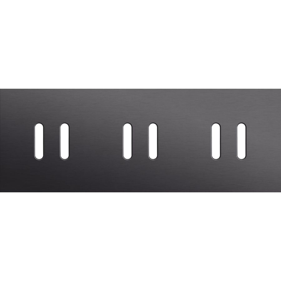 Drievoudige afdekpl. horizontaal 71mm centerafstand drie twe