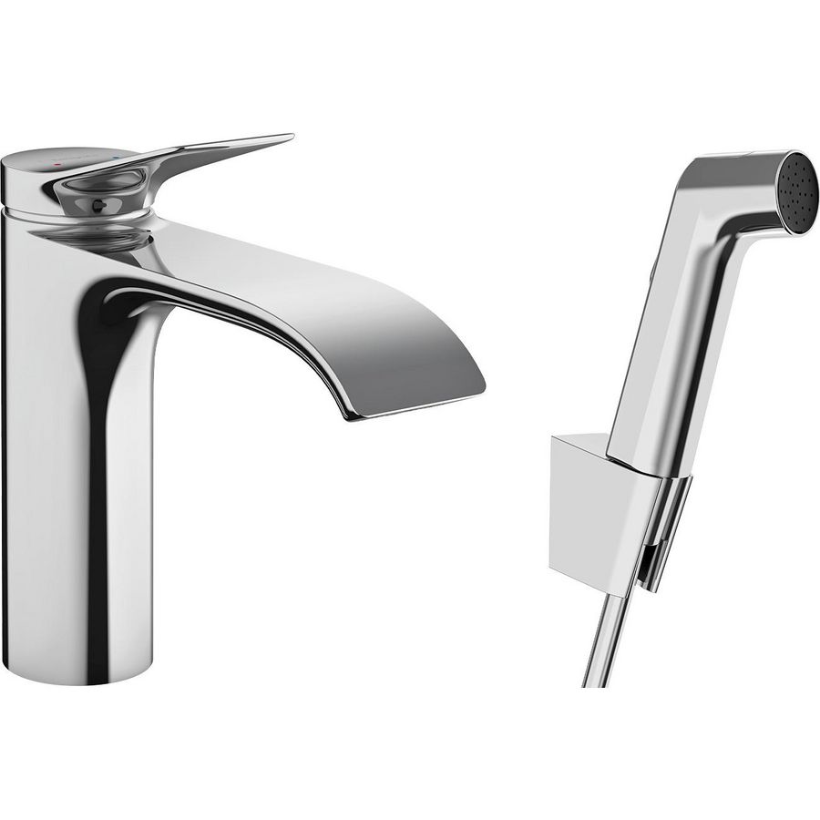 Vivenis bidetset 1-hendel mengkraan bidet +slang 160cm