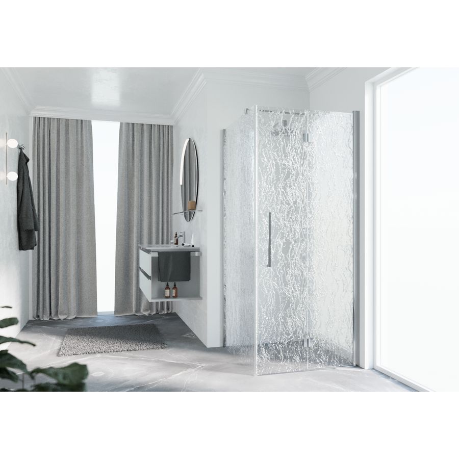 Deel links Y22GS hoekinstap 1010-1030x2000mm chroom aqua