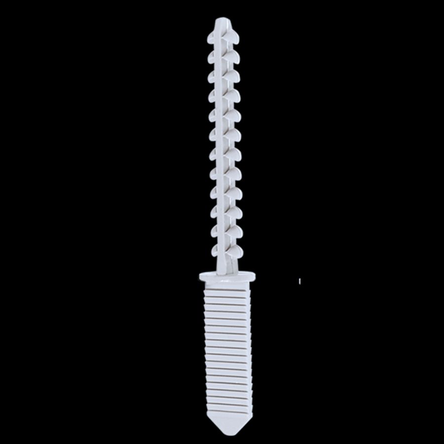 Kunststof rasterankerstrip 30mm met klemplug 55mm VVE=100