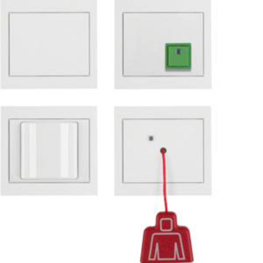 Noodoproepset raam berker K.1/K.5 polarwit
