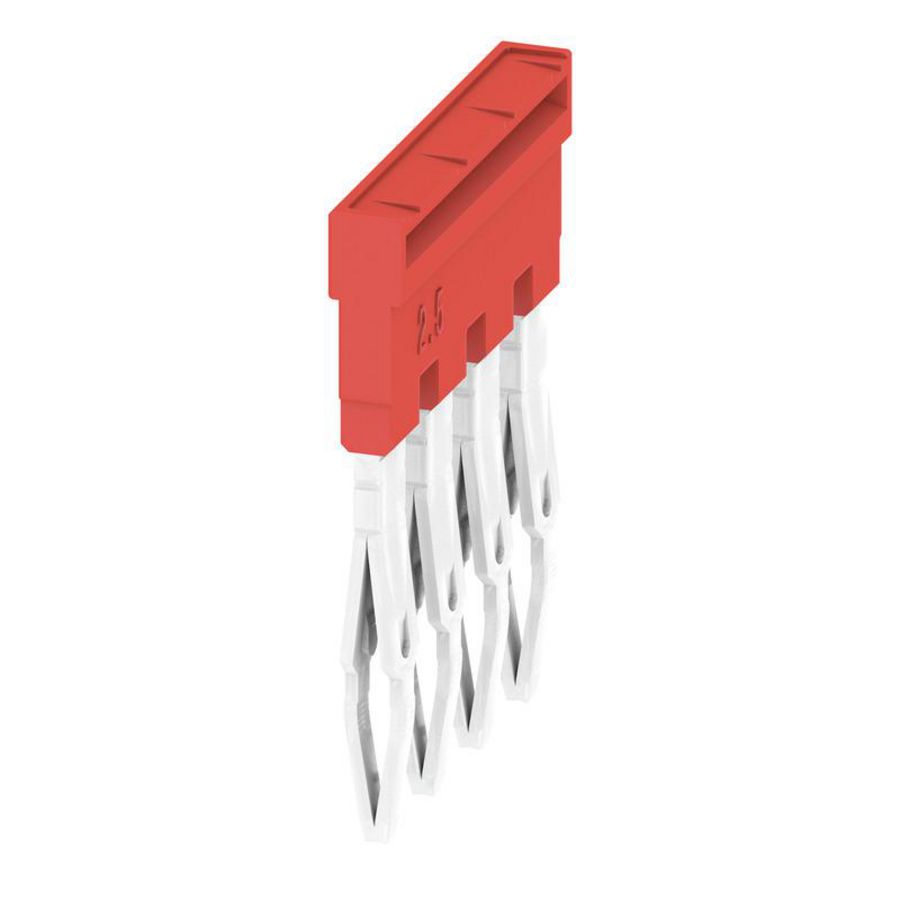 Dwarsverbinder (terminal) Plugged rood 24 A p: 4 Pi VVE=60