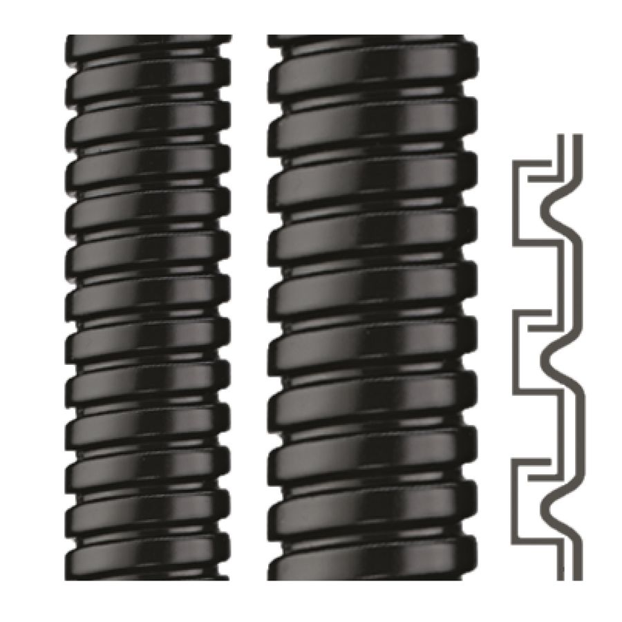 Rol a 50m. Beschermslang metaal PA mantel 13x17mm IP68 AD17