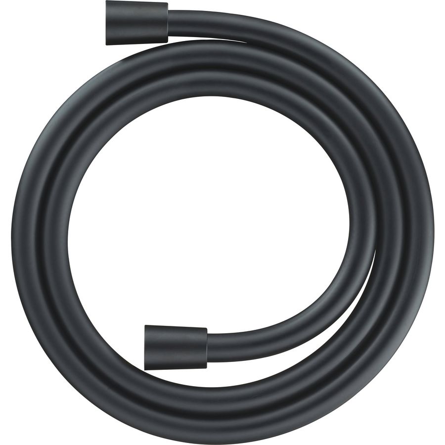 Doucheslang Wave 125cm zwart mat