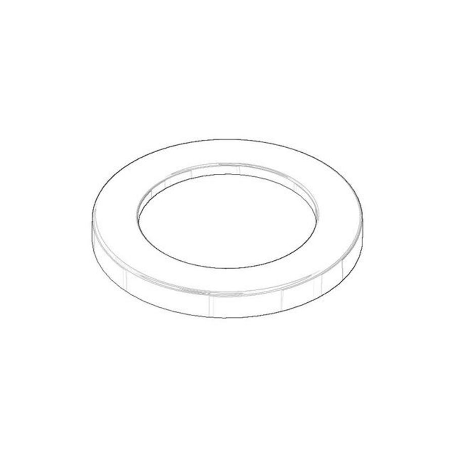 Rozet 55x6mm Mat Wit 092790001-10