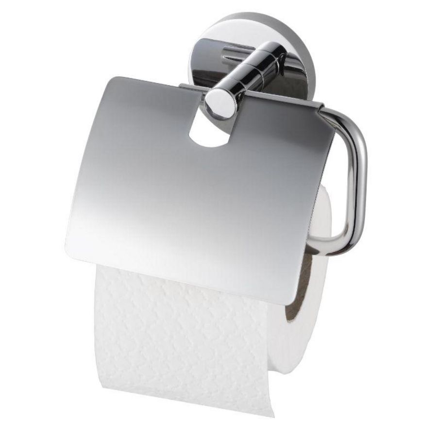 Closetrolhouder met klep chroom AQX PRO2000