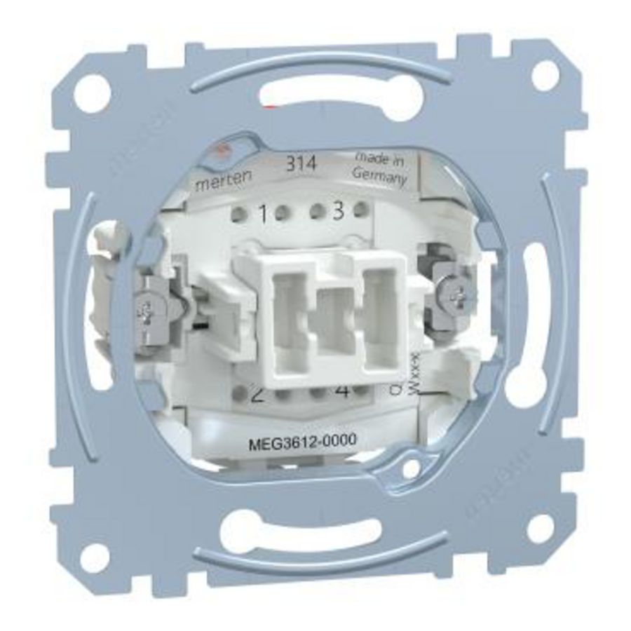 Uitschakelaar-2-polig-16A/AC 250V-Steekklemmen