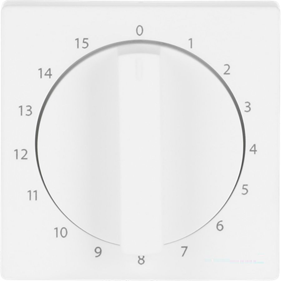Centraalplaat + greep voor 1070U 15min f-matwit (1770-884-103)