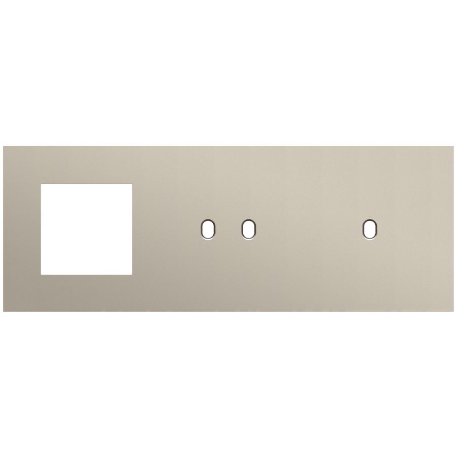 Afdekplaat 3-voud horiz. 71mm centerafst. 166-57722