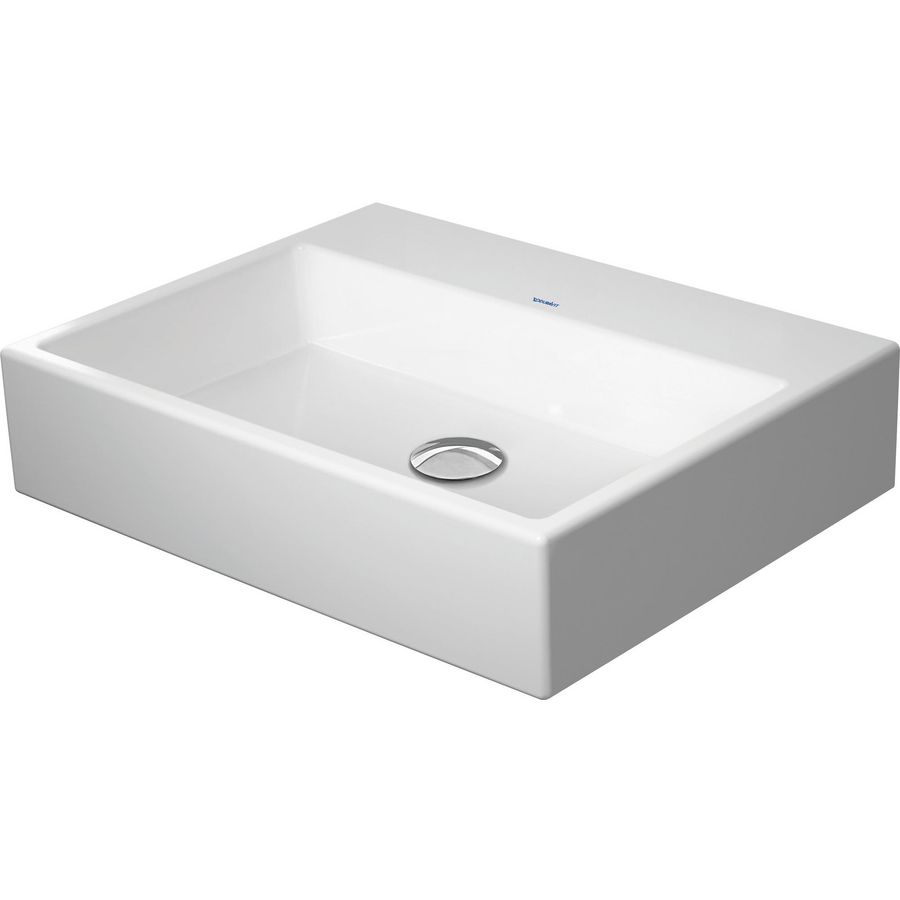 VERO AIR #235060 wastafel 600mm wit zonder kraangat geslepen onderzijde
