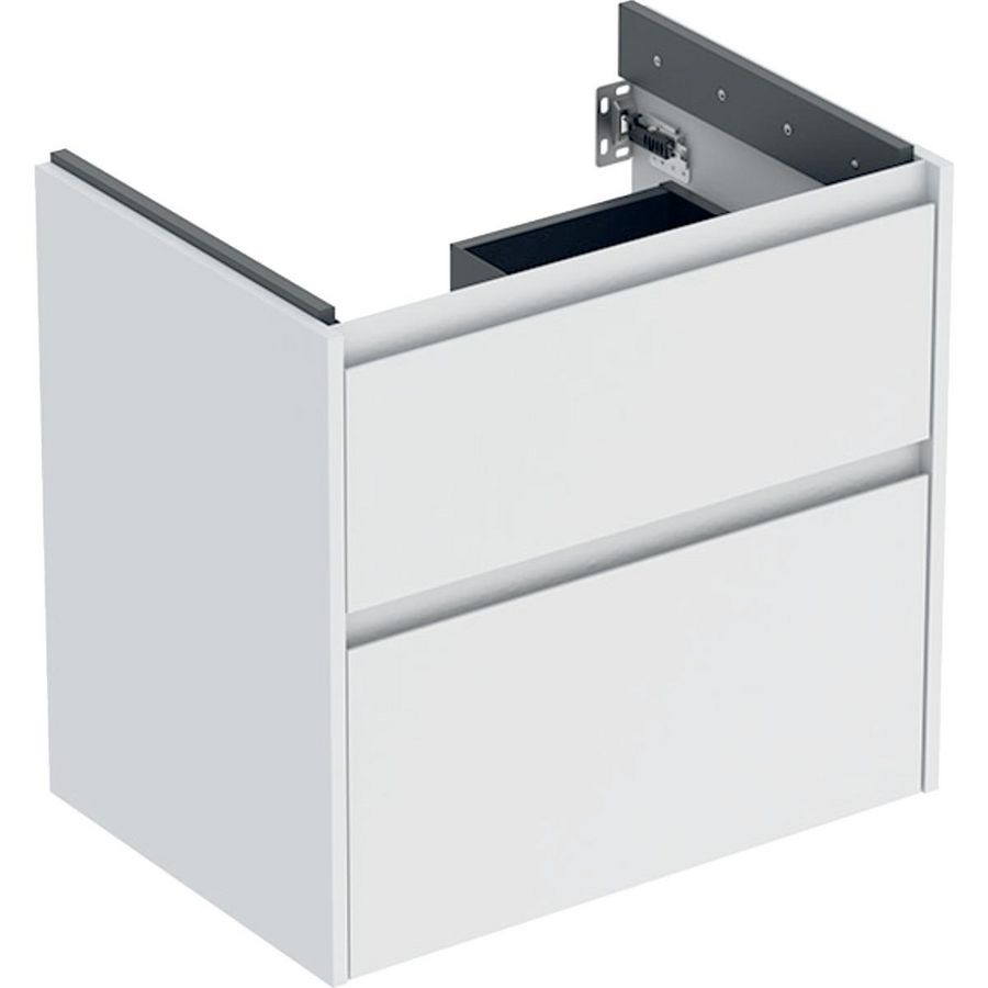 onderkast voor wastafel 2x la 64.4x60.6x44.6cm Breedte wastafel=70cm wit / gelakt zijdemat