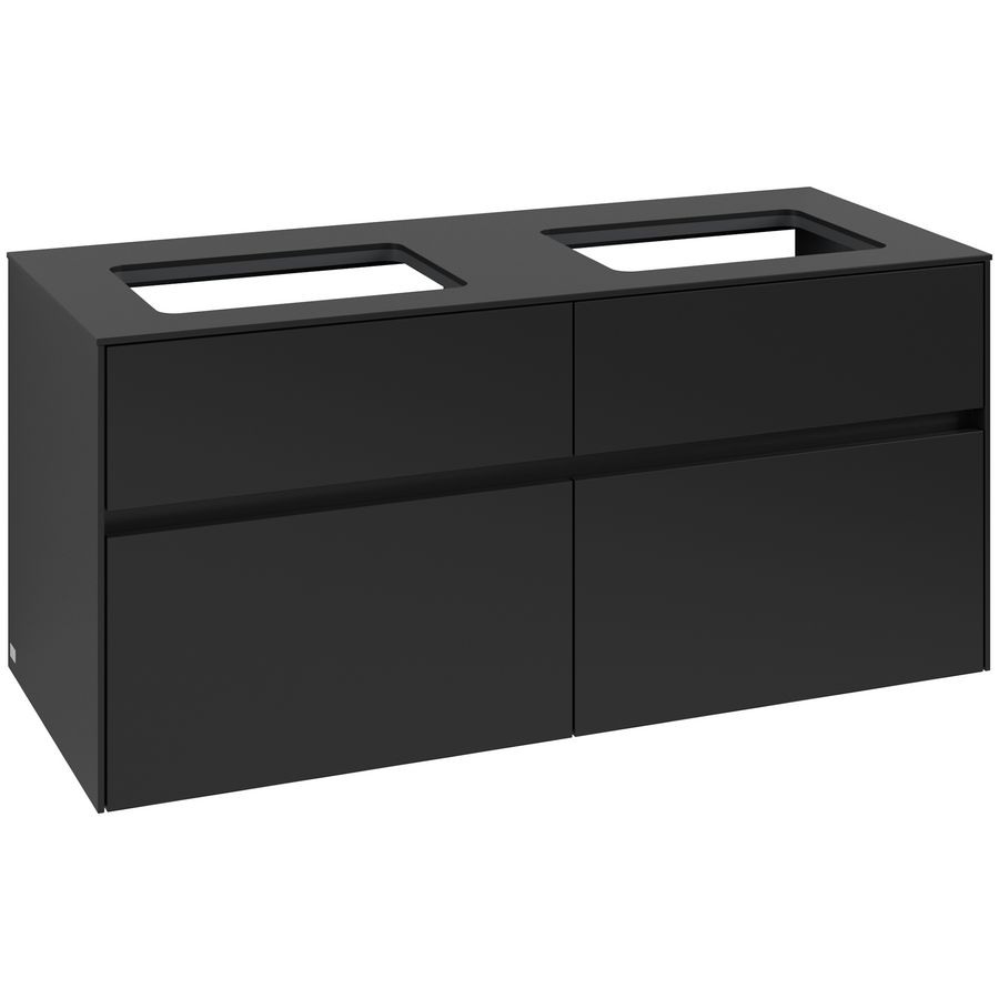 Wastafelonderkast Collaro 1200x548x500mm Volcano Black C11500VL
