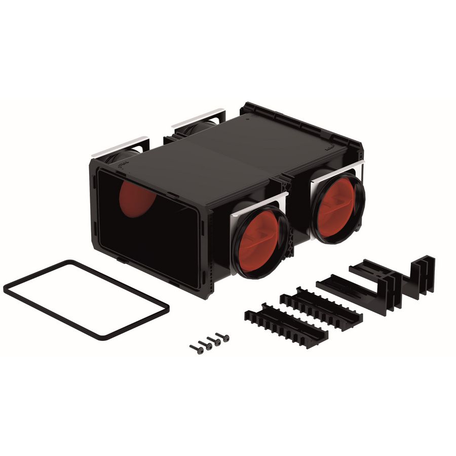 ComfoCube Flex luchtverdeelunit aansluitingen 4x Ø90mm