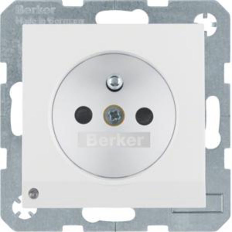 Wandcontactdoos penaarde led-orient. berker S.1/B.3/B.7 glans
