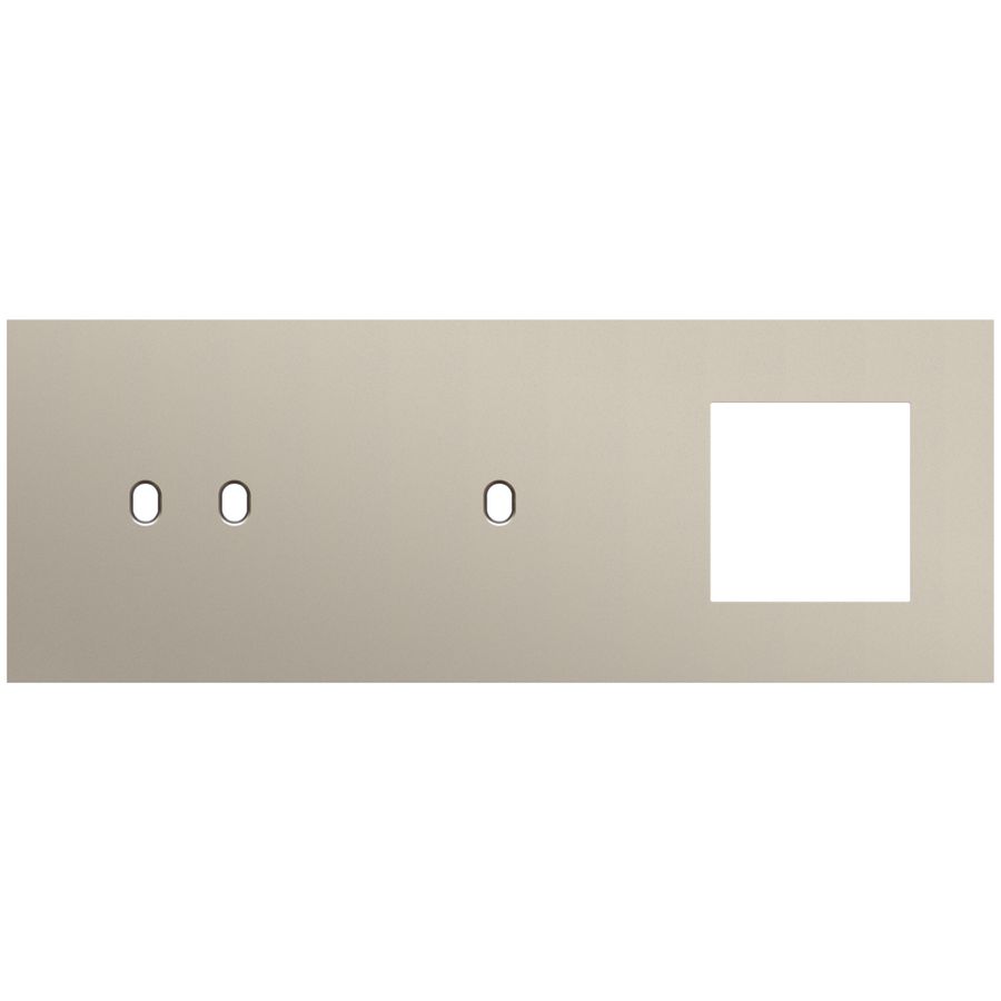 Afdekplaat 3-voud horiz. 71mm centerafst. 166-57721
