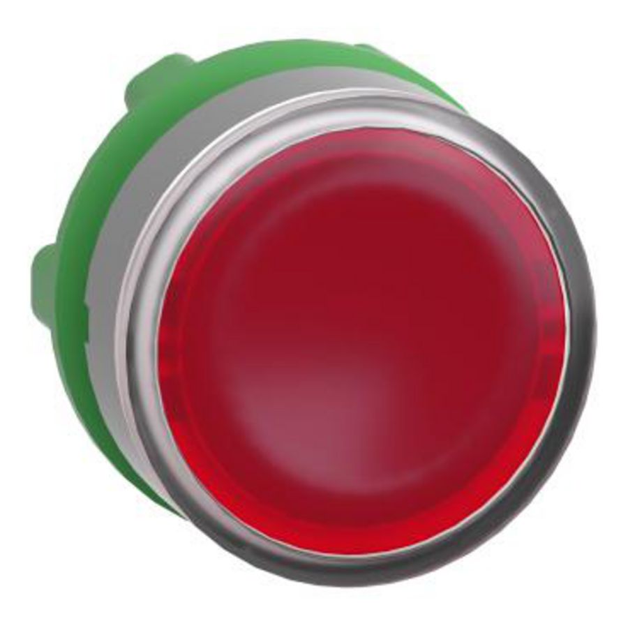 red flush illumiated pushbutton head integRALLED cp grey